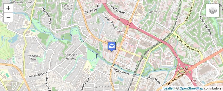 Map of ZIP Code 27622 in Raleigh, NC — click to open interactive map