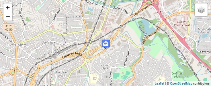 Map of ZIP Code 27635 in Raleigh, NC — click to open interactive map