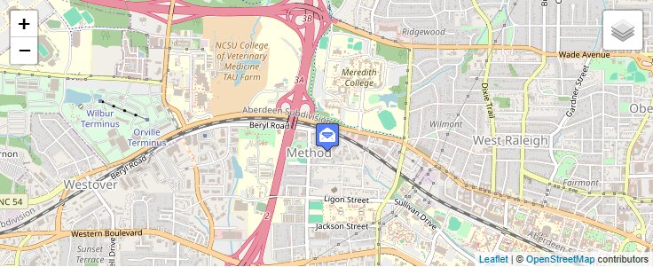 Map of ZIP Code 27636 in Raleigh, NC — click to open interactive map