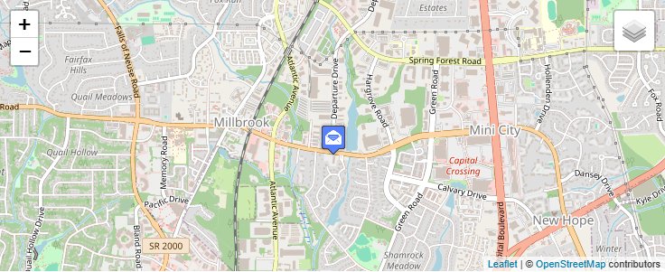 Map of ZIP Code 27658 in Raleigh, NC — click to open interactive map
