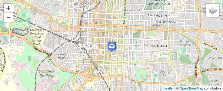 Map of ZIP Code 27699 in Raleigh, NC — click to open interactive map