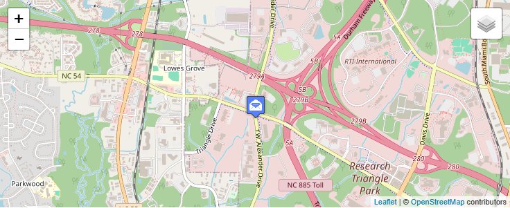 Map of ZIP Code 27711 in Durham, NC — click to open interactive map