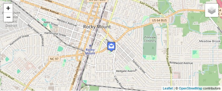 Map of ZIP Code 27802 in Rocky Mount, NC — click to open interactive map