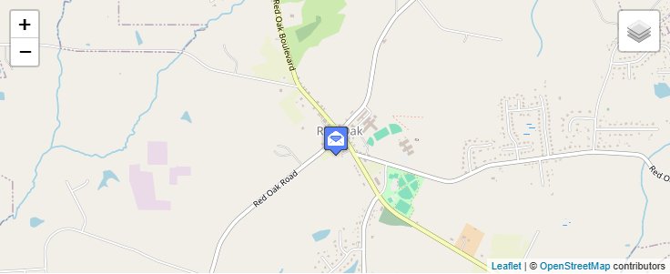 Map of ZIP Code 27868 in Red Oak, NC — click to open interactive map