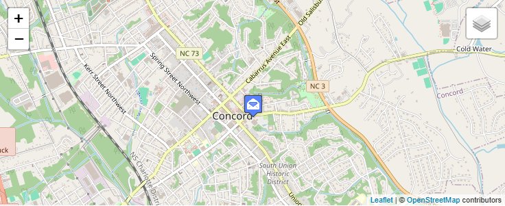Map of ZIP Code 28026 in Concord, NC — click to open interactive map