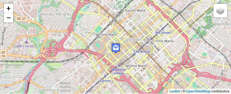 Map of ZIP Code 28242 in Charlotte, NC — click to open interactive map