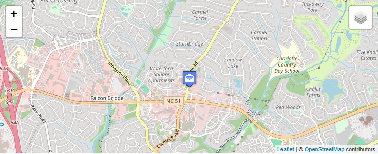 Map of ZIP Code 28247 in Charlotte, NC — click to open interactive map