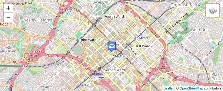 Map of ZIP Code 28263 in Charlotte, NC — click to open interactive map