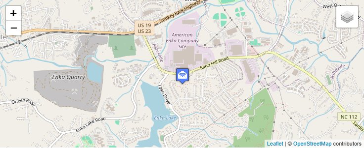 Map of ZIP Code 28728 in Enka, NC — click to open interactive map