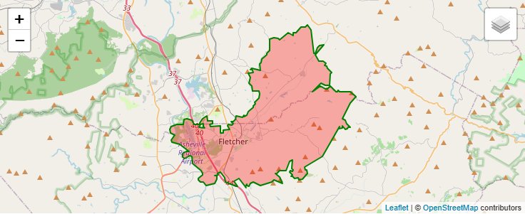 送料分 ZIP Code 28732 - Fletcher, North Carolina | Map, Demographics