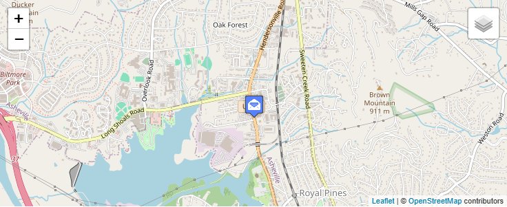 Map of ZIP Code 28776 in Skyland, NC — click to open interactive map