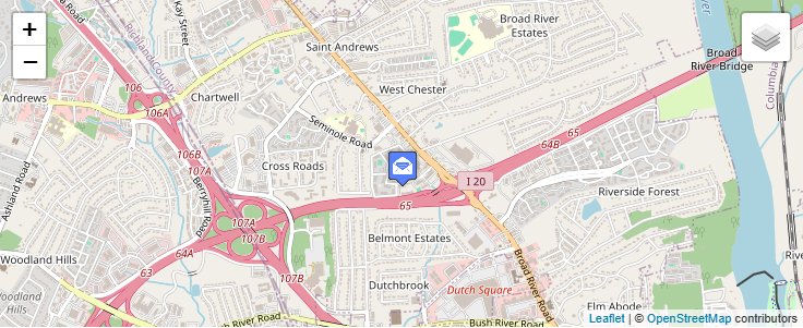 Map of ZIP Code 29221 in Columbia, SC — click to open interactive map