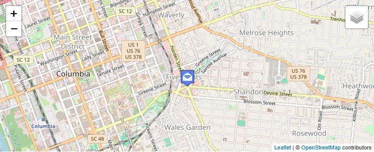 Map of ZIP Code 29250 in Columbia, SC — click to open interactive map