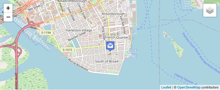 Map of ZIP Code 29402 in Charleston, SC — click to open interactive map
