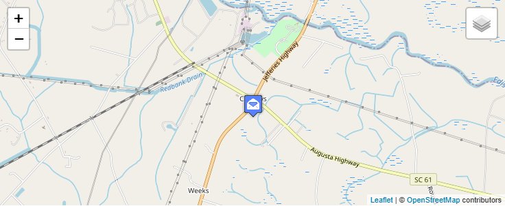 Map of ZIP Code 29433 in Canadys, SC — click to open interactive map