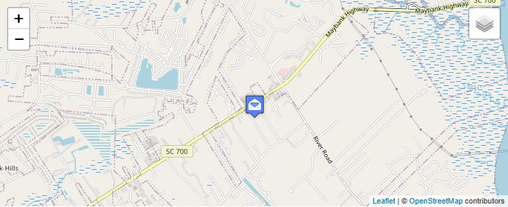 Map of ZIP Code 29457 in Johns Island, SC — click to open interactive map