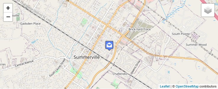 Map of ZIP Code 29484 in Summerville, SC — click to open interactive map