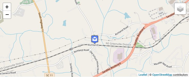 Map of ZIP Code 29675 in Richland, SC — click to open interactive map