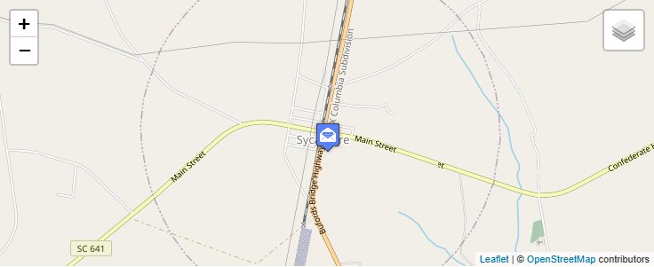 Map of ZIP Code 29846 in Sycamore, SC — click to open interactive map