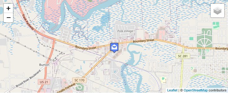 Map of ZIP Code 29903 in Beaufort, SC — click to open interactive map