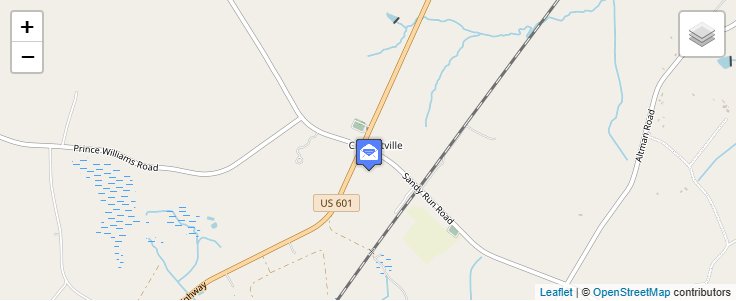 Map of ZIP Code 29913 in Crocketville, SC — click to open interactive map