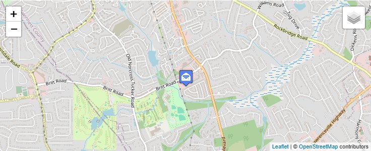 Map of ZIP Code 30003 in Norcross, GA — click to open interactive map