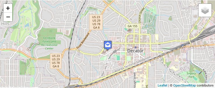 Map of ZIP Code 30031 in Decatur, GA — click to open interactive map