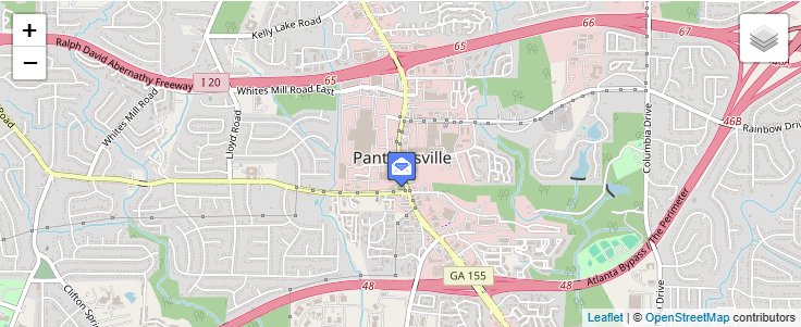 Map of ZIP Code 30037 in Decatur, GA — click to open interactive map