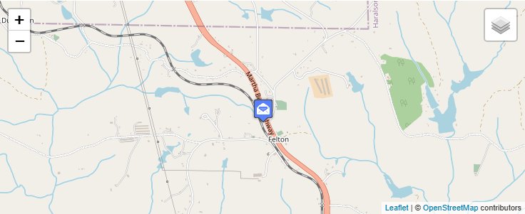 Map of ZIP Code 30140 in Felton, GA — click to open interactive map