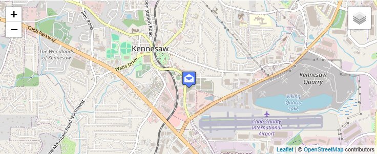 Map of ZIP Code 30156 in Kennesaw, GA — click to open interactive map