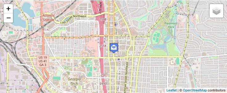 Map of ZIP Code 30357 in Atlanta, GA — click to open interactive map