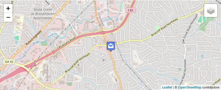 Map of ZIP Code 30359 in Atlanta, GA — click to open interactive map