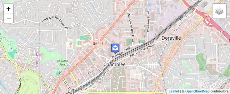 Map of ZIP Code 30366 in Atlanta, GA — click to open interactive map