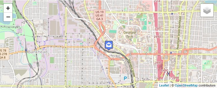 Map of ZIP Code 30377 in Atlanta, GA — click to open interactive map