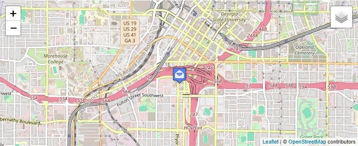 Map of ZIP Code 30392 in Atlanta, GA — click to open interactive map