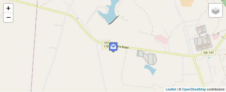 Map of ZIP Code 30499 in Reidsville, GA — click to open interactive map