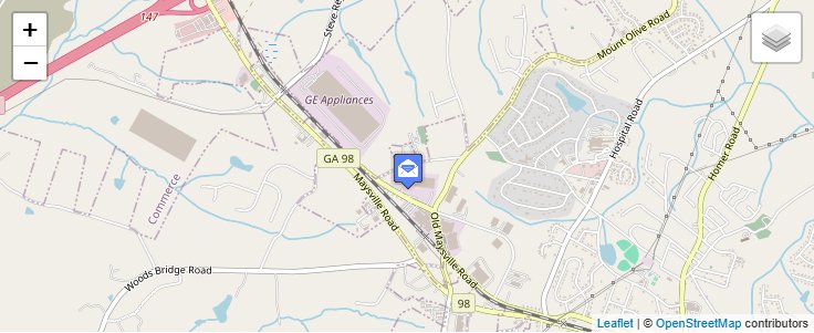 Map of ZIP Code 30599 in Commerce, GA — click to open interactive map