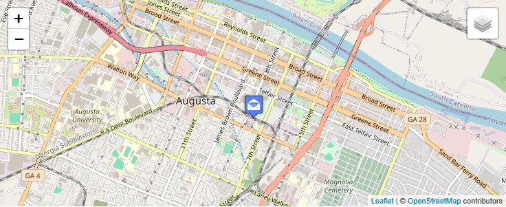 Map of ZIP Code 30903 in Augusta, GA — click to open interactive map