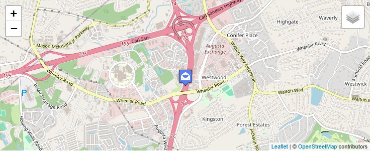 Map of ZIP Code 30999 in Augusta, GA — click to open interactive map