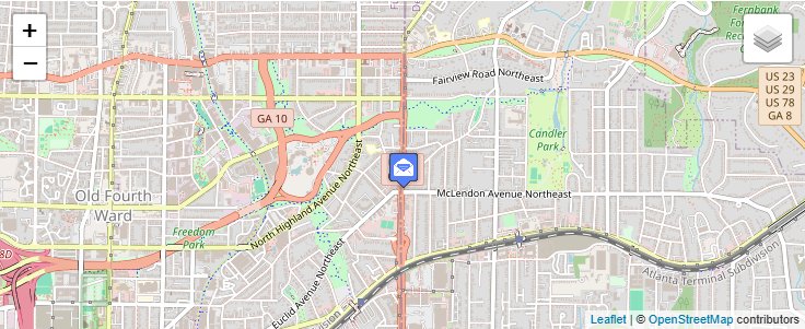 Map of ZIP Code 31107 in Atlanta, GA — click to open interactive map