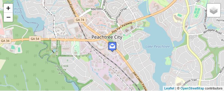 Map of ZIP Code 31169 in Peachtree City, GA — click to open interactive map