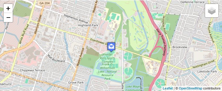 Map of ZIP Code 31416 in Savannah, GA — click to open interactive map