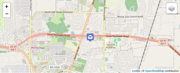 Map of ZIP Code 31604 in Valdosta, GA — click to open interactive map