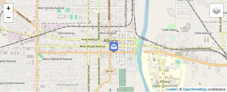 Map of ZIP Code 31702 in Albany, GA — click to open interactive map