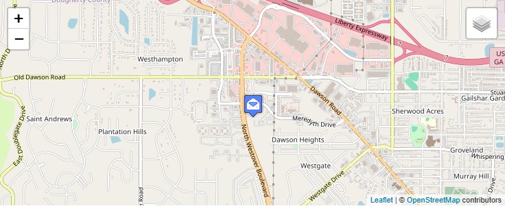 Map of ZIP Code 31708 in Albany, GA — click to open interactive map