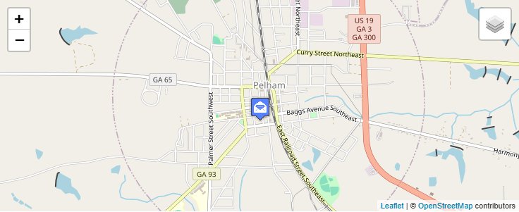 Map of ZIP Code 31739 in Cotton, GA — click to open interactive map