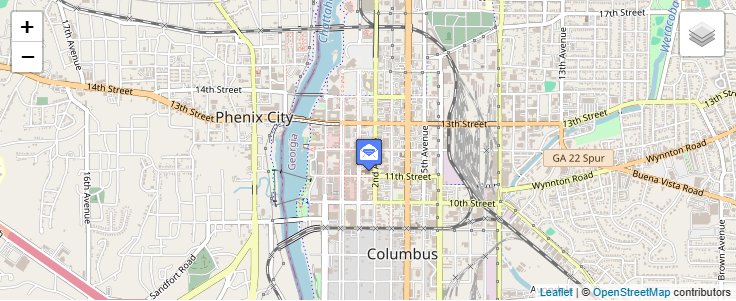 Map of ZIP Code 31902 in Columbus, GA — click to open interactive map