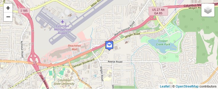 Map of ZIP Code 31908 in Columbus, GA — click to open interactive map