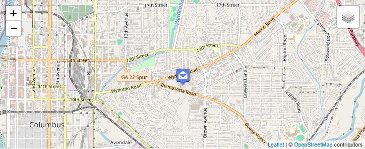 Map of ZIP Code 31999 in Columbus, GA — click to open interactive map