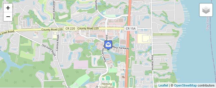 Map of ZIP Code 32006 in Fleming Island, FL — click to open interactive map